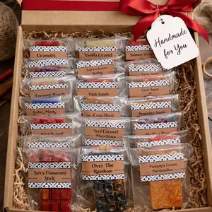 Artisan Wax Melt Sampler Box | 24 Different Scents