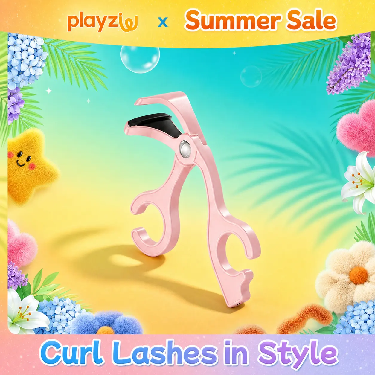 LASH-LIFT Heated Lash Curling Tool,Heated Eyelash Curlers , Anti-Burn,  eye makeup tool grande brow Flower electric eyelash, Cosmetic Pink #summerwins
