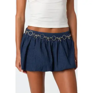 Circle & Bow Chain Belt