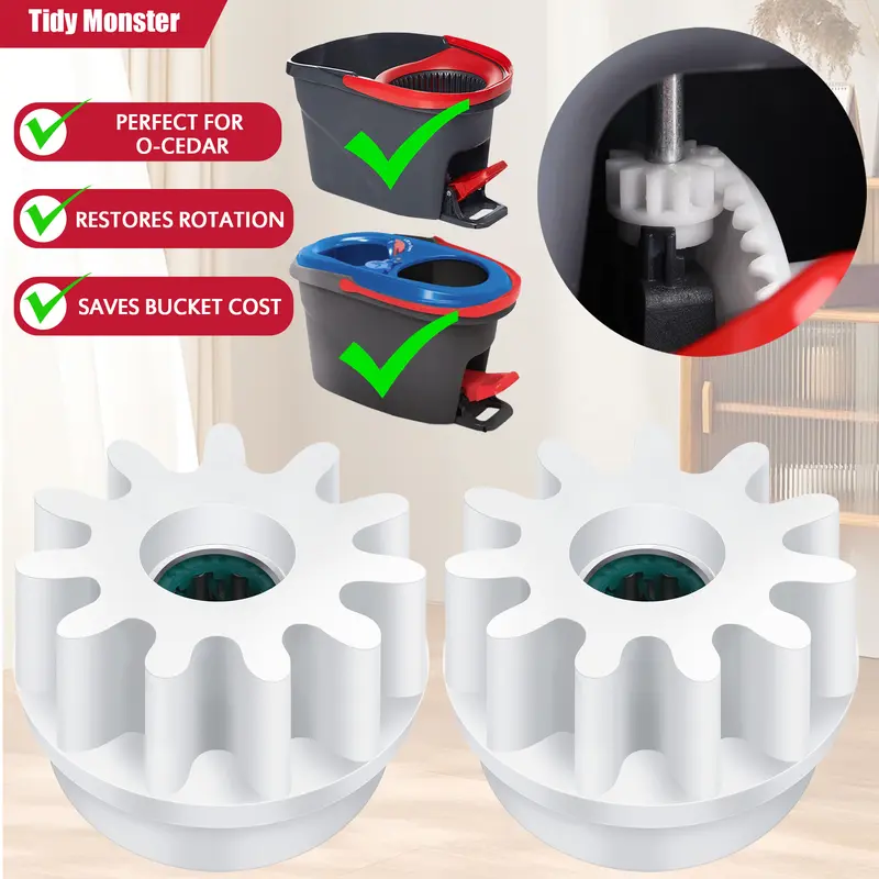 Pedal Bearing Replacement for O-Cedar EasyWring Bucket System Repair Step Pedals Problems Clutch Gear Sprockets for 90% Spin Mop Bucket “Outdoorfun”