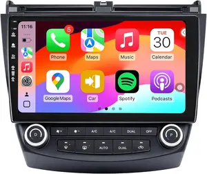 Car Radio Stereo for Accord 7th 2003-2007, Android 13/QLED IPS Touch Screen/Wireless Carplay/Android Auto/Bluetooth/GPS Navigation/WiFi/5G/HD Back-up Camera/SWC/FM