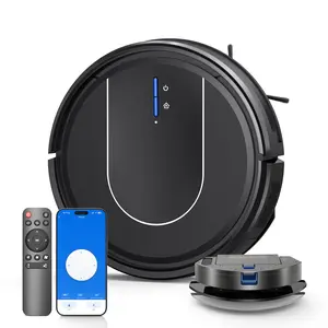 Robot Vacuum AUKACI E2 Robo Vacuum and Mop Combo High-Power Robotic Vacuums with 3000Pa Suction 120Min Battery, Alexa/APP Control, Ultra-Slim for Under Bed, Ideal for Pet Hair & Hard Floors  for Powerful Whole Home Cleaning