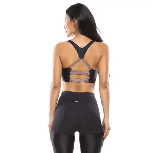 Royal Blue Lace Up Sports Bra