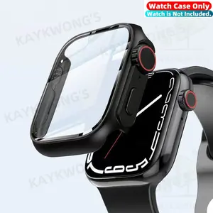 KAYKWONG'S Iwatch Screen Protector Case for Series 11/10/9/8/7/6/5/4, Durable Titanium Design, Perfect for 40/41/42/44/45/46/49mm Models, Protects Front Screen, 4 Colors Provided, Smart Watch Accessories