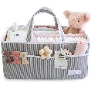 Blush Pink Baby Diaper Caddy