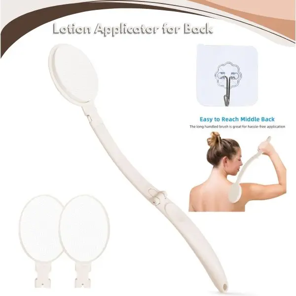 Lotion Applicator for Back, Self Tanner & Sunscreen Applicator, Back Lotion Applicator for Women, Body Cream Applicator for Legs, Feet & Hard-to-Reach Areas