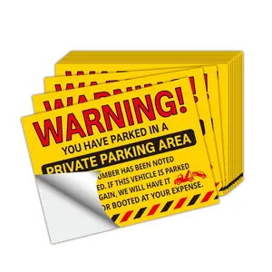 5/10/20pcs Parking Violation Warning Stickers, Occupancy Alert Labels, Truck Sticker, 16x12cm, Suitable for Private & Public Spaces