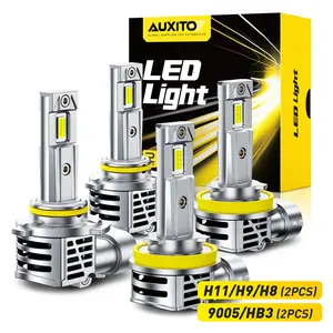 For 2008-2009 Ford Taurus LED Headlight Bulbs -9005 High Beam+H11 Low Beam LED Bulbs,48000LM 6500K Cool White,60,000Hrs Long Service Life with Cooling Fans,No error,CANBUS Ready,No Flickering, Plug and Play