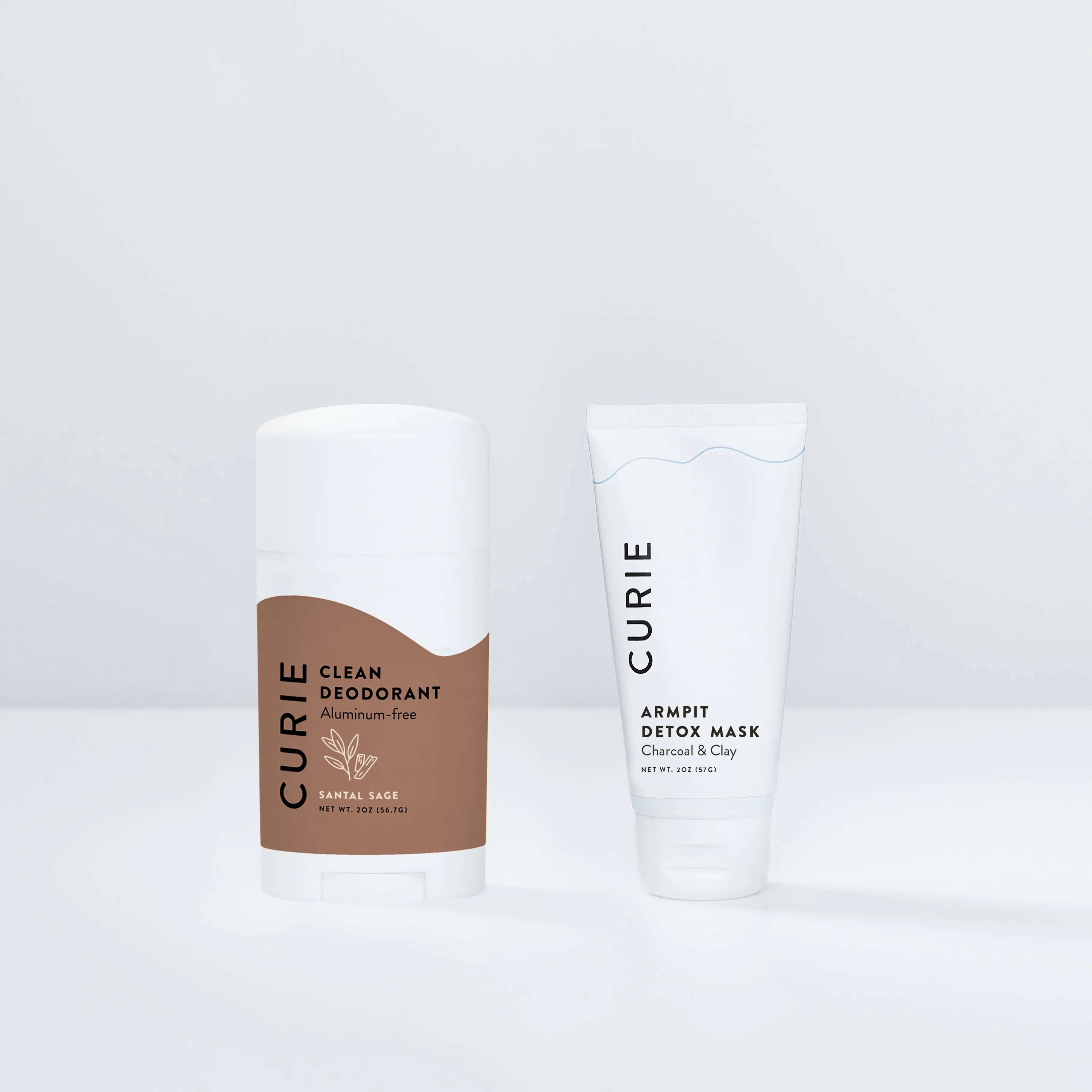 Armpit Detox Duo (Stick) - Deodorant and Body Care for Men and Women Daily Fragrance Smooth Gentle Clay Comfort Sensitive Shea Cleanser Cosmetic