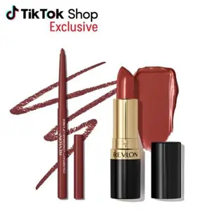 Revlon TikTok Shop Exclusive Viral Lip Kit- ColorStay LongWear Lip Liner & Super Lustrous Lipstick