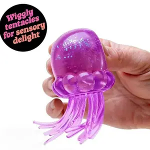 Jellyfish Design Squeeze Stress Ball, Fidget StressBall, Ice Squeeze Cube-Drop Malt Sugar Balls