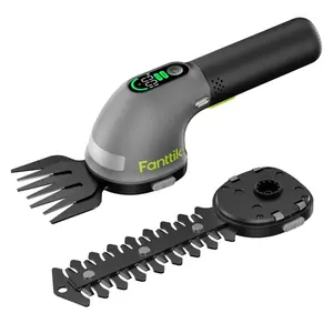 【FathersDayGift】Fanttik Z10 Pro Cordless Hedge Trimmer, 6” Shurbbery Trimmer & 3.5” Grass Shear, Dual-Mode with Battery Display, Type-C Fast Charge, Two Blades for Yard, Garden, Lawn Care Summervibes