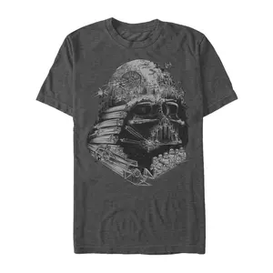 Men's Star Wars Darth Vader Star Ship Collage T-Shirt