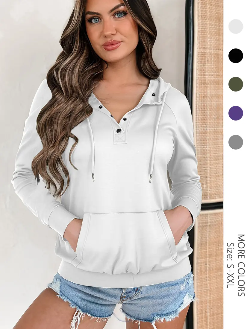 Women's Fall 2026 Oversized Hoodie Long Sleeve Pullover Cozy Sweatshirt Casual Lounge Top