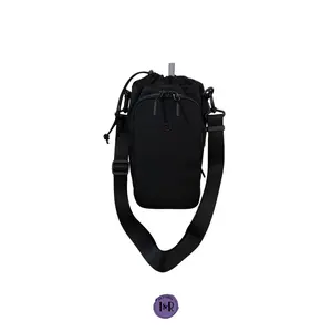 The Iris Sip Bag (#2027) Insulated Tumbler Cup Holder with Adjustable Straps By Iris & Rainbow Bottle Customized