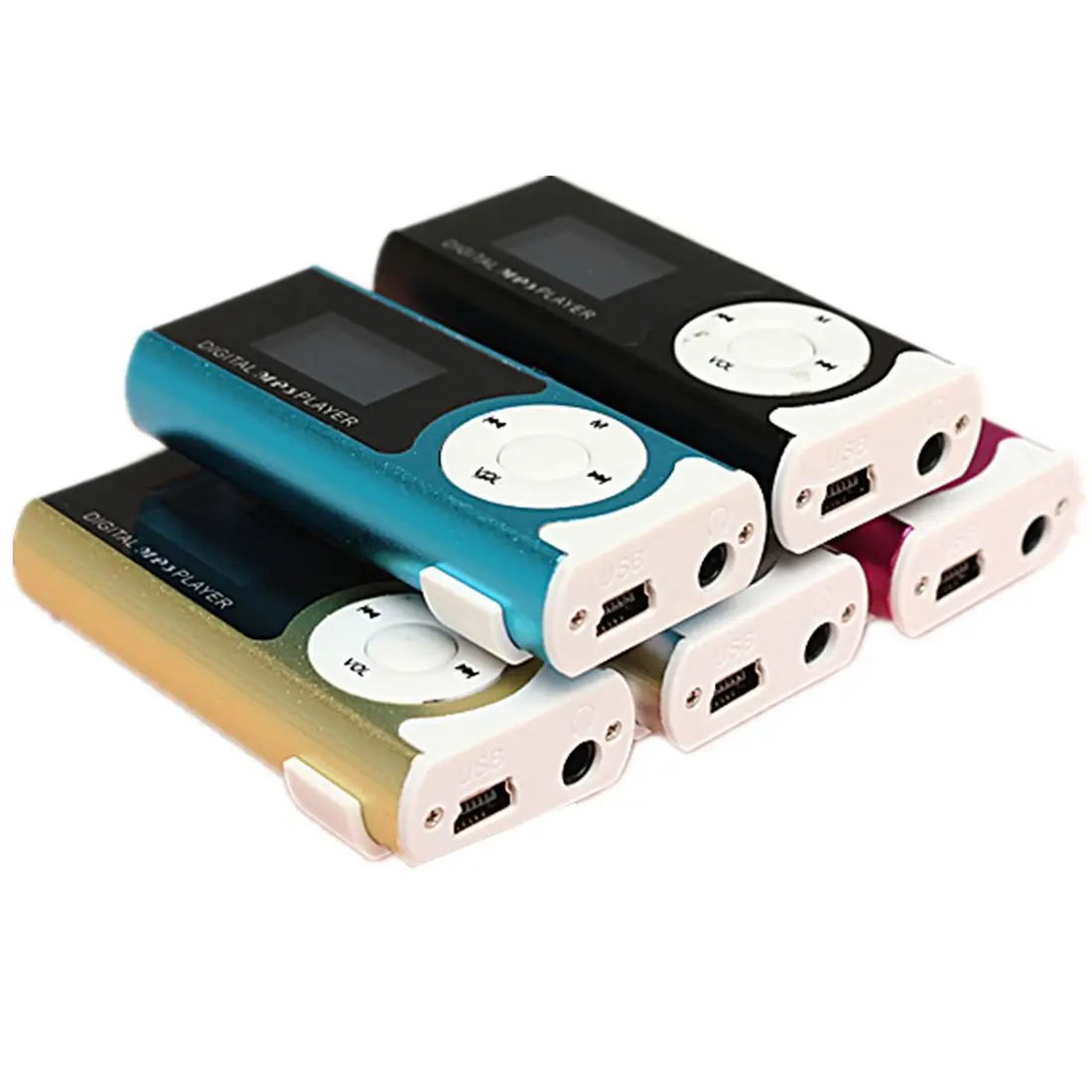 16GB Compact Chargeable Clip MP3 Player with LCD Screen, USB & Mini SD-TF Card Compatibility, U-Disk Storage, Digital Music Player for Sports & Climbing (Random Color, Tech & Mini Gadgets)