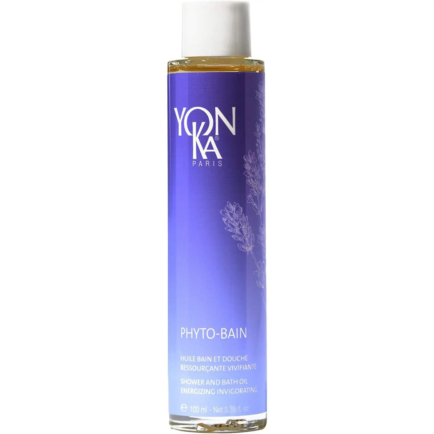 Yon-Ka French Lavender Bath Oil, Phyto Bain Relaxing and Toning Aromatherapy Oil for Dry Skin, Boosts Microcirculation for Wellness, Luxurious Provence Lavender and Rosemary, 100ml