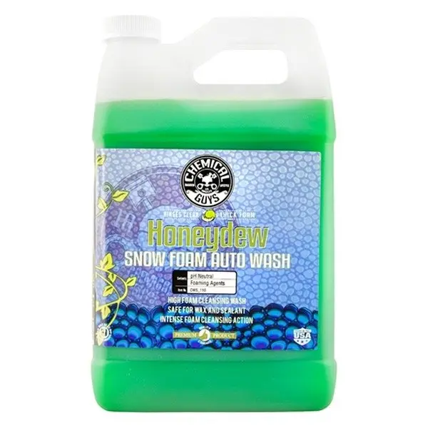 Chemical Guys CHGCWS-110 1 gal Honeydew Auto Wash Cleanser - Advanced Foaming Technology, High Suds, Dirt & Build-Up Removal, 2 Bucket Method Compatible, Ideal Maintenance Wash, Effective Surface Cleaner, Honeydew Scent