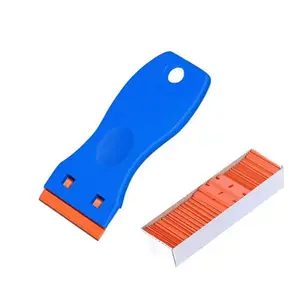 Plastic Small Shovel, Plastic Razor Blade Scraper, Scraper Tool with Plastic Blades, Cleaning Scraper Remover for Stickers, Decals, Adhesive, Labels