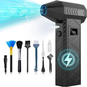 Father's Day Gift High-Powered Electric Blower, Strong Blower, Adjustable Three-Speed Mini Hair Dryer, Fast Charging, Ideal for Home, Car, Outdoor Use
