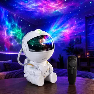 1pc Astronaut Sky Projector Night Light – Colorful Galaxy LED Star Lamp for Bedroom, Party, Game Room & Ceiling Decoration
