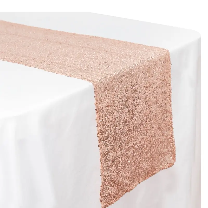 Sequin Table Runner 14” x 90” - Perfect for Parties and Weddings