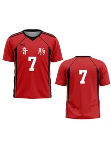 Hot Sell Japanese Anime Haikyuu Jersey Shirt Nekoma High School Kuroo Tetsurou Kozume Kenma Street Sports Oversized Men And Women Tee