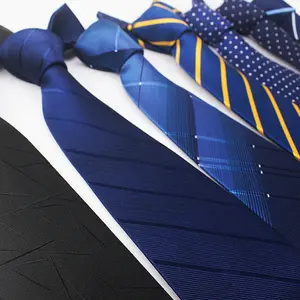 8CM Polyester Jacquard Striped Tie