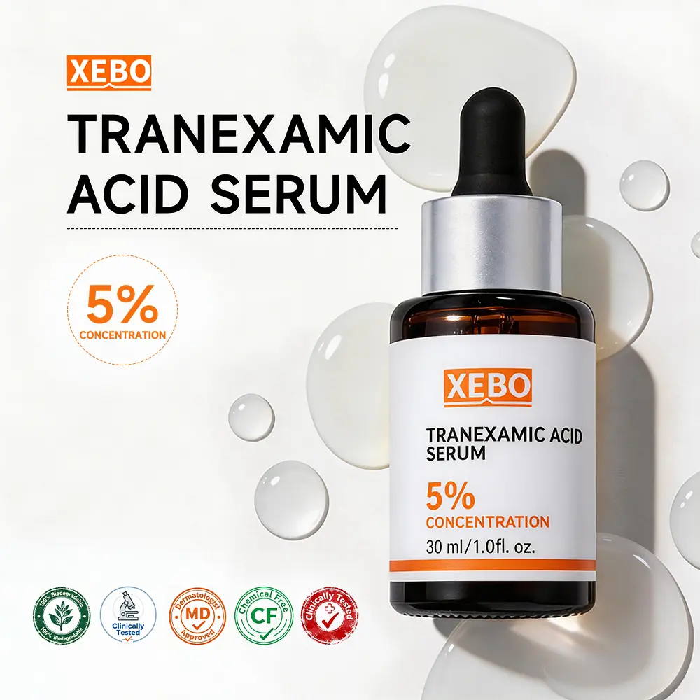 5% Tranexamic Acid Brightening Serum - 30ml Skincare Essence for Dark Spot Remedy, Hyperpigmentation Treatment, Melasma Treatment, Gentle Peeling, Hydrate and Moisture