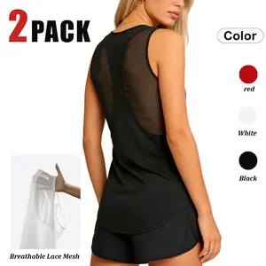 Women’s Mesh Racerback Workout Tank – Buy 1 Get 1  Quick Dry Breathable Athletic Top for Running, Gym, Training & Summer  Fitness, Lightweight Stretch Fabric HIIT & Summer Sports  Quick Dry Breathable Athletic Shirt for Gym, Yoga, Running & Fitness Wear