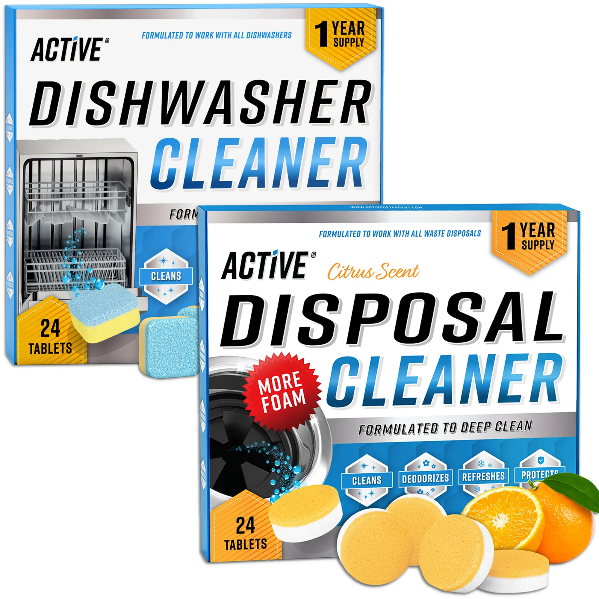ACTIVE Dishwasher & Garbage Disposal Cleaning Bundle ACTIVE Dishwasher & Garbage Disposal Cleaning Bundle