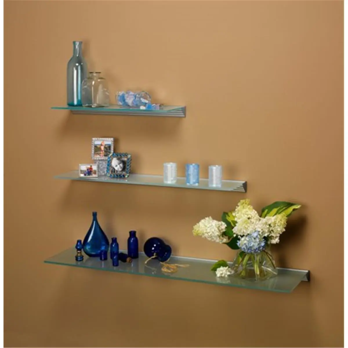 Glace Clear Glass Shelf- 8 x 48 in.