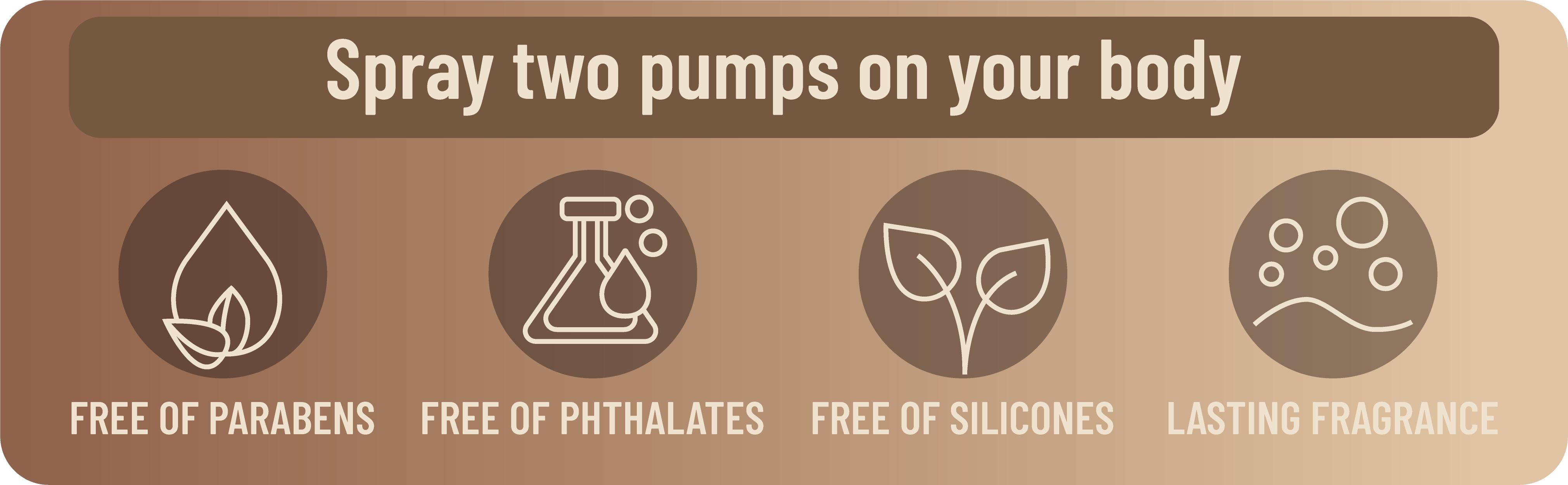 Coconut Vanilla Body spray Long lasting fresh fragrance without parabens and phthalates Women's Vanilla Coconut perfume 100ml