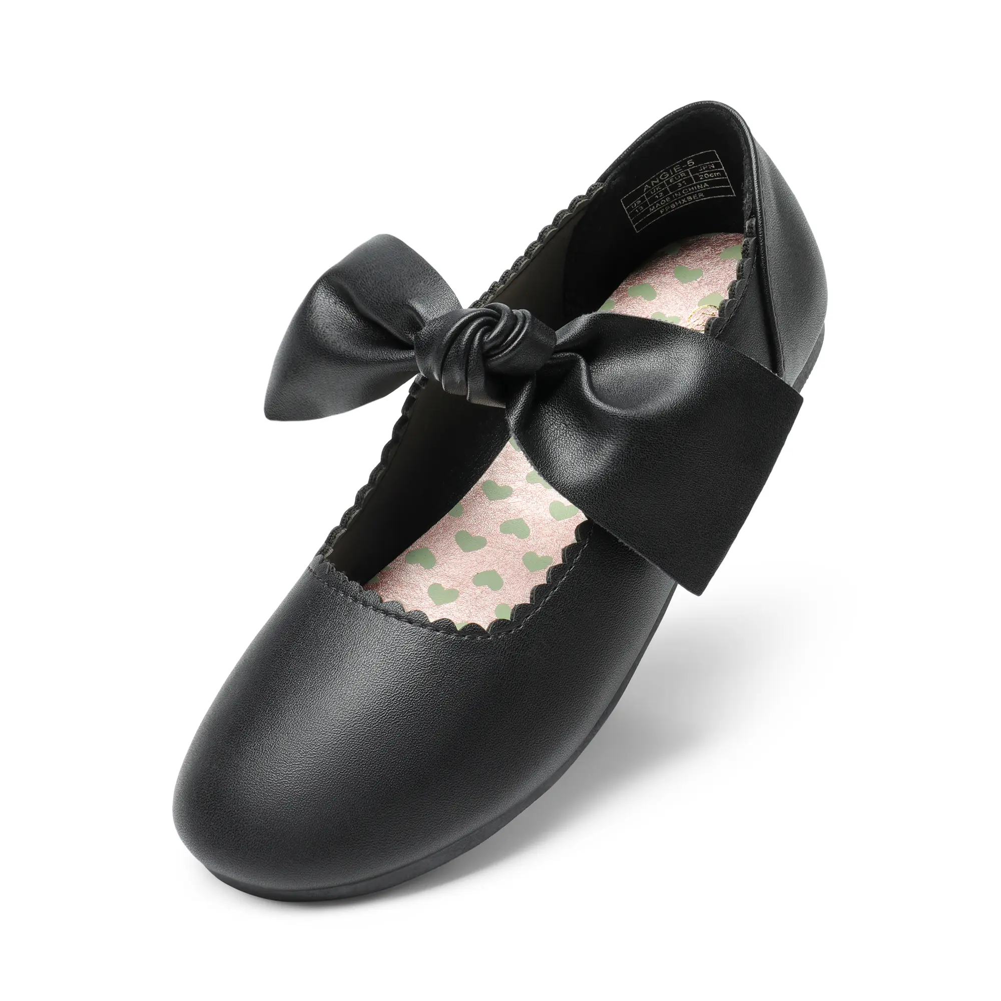 DREAM PAIRS Girls' Bowknot Design Mary Jane Ballerina Flats, Fashionable Shoes for Girls, Bowknot Design Flats, Fashionable Flats