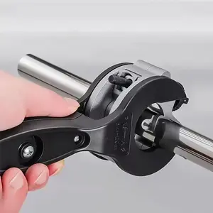 Heavy-Duty Ratchet Tube Cutter, 1/4" to 7/8" Cutting Range, for Copper, Aluminum, Steel, PPR, PE Pipes, 360° Rotation, Large-Scale Adjustment 8mm-29mm, Pipe Cutting Tool, Adjustable Cutting Tool, PVC Pipe Cutter, Pipe Cutters, Construction Tools