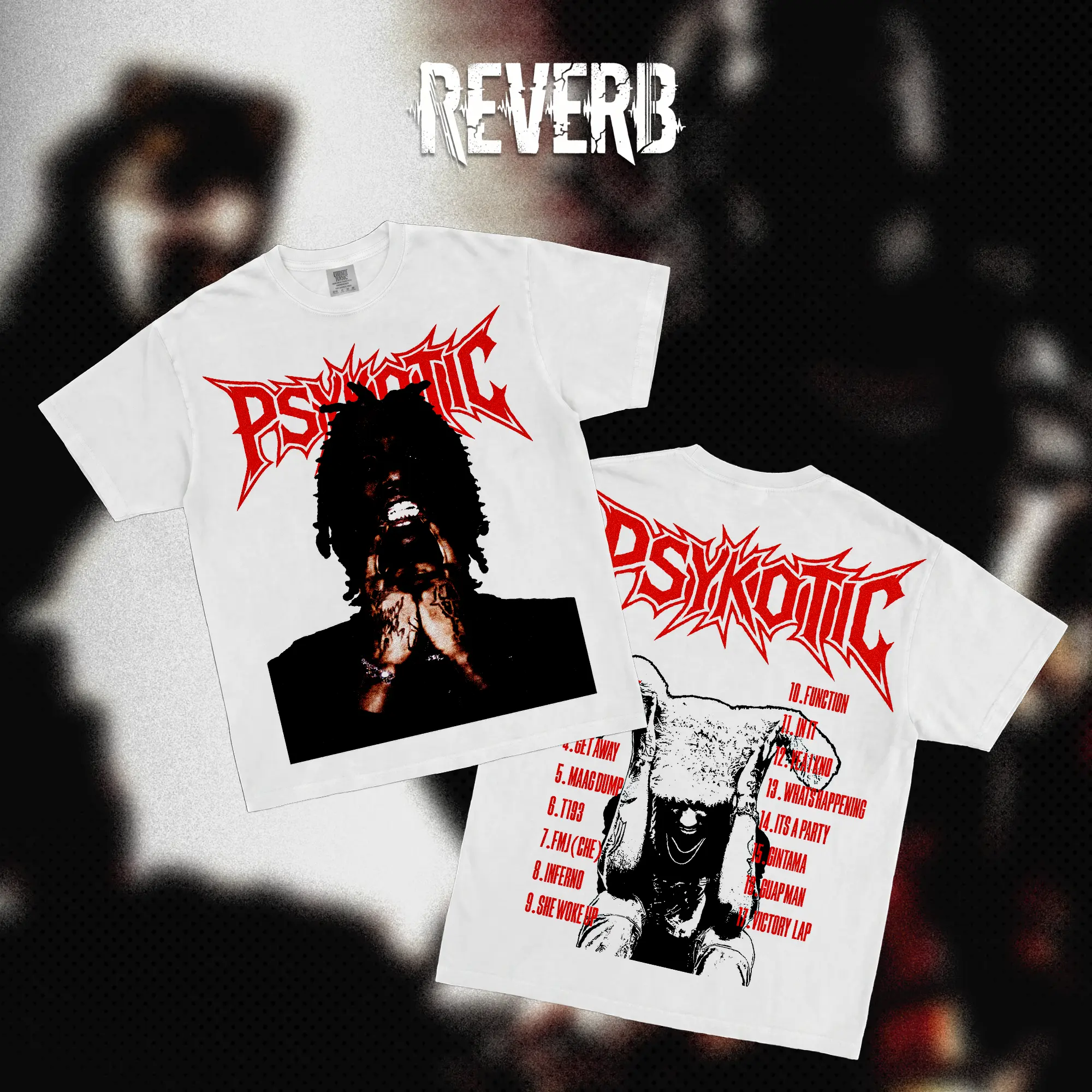 [REVERB] Comfort Colors OsamaSon Psykotic Album T‑Shirt, Rapper Tracklist Graphic Tee, Underground Hip‑Hop Streetwear, Custom Fan Tribute Rap Merch, Gift for Fans