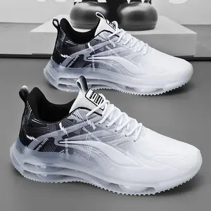 2026 Men's Sports Shoes New Summer Breathable Shock-Absorbing Large Size Youth Student Height-Increasing Casual Running Trendy Shoes
