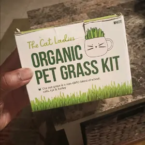The Cat Ladies Organic Pet Grass Refill Kit Non-GMO, GROW YOUR OWN DIY