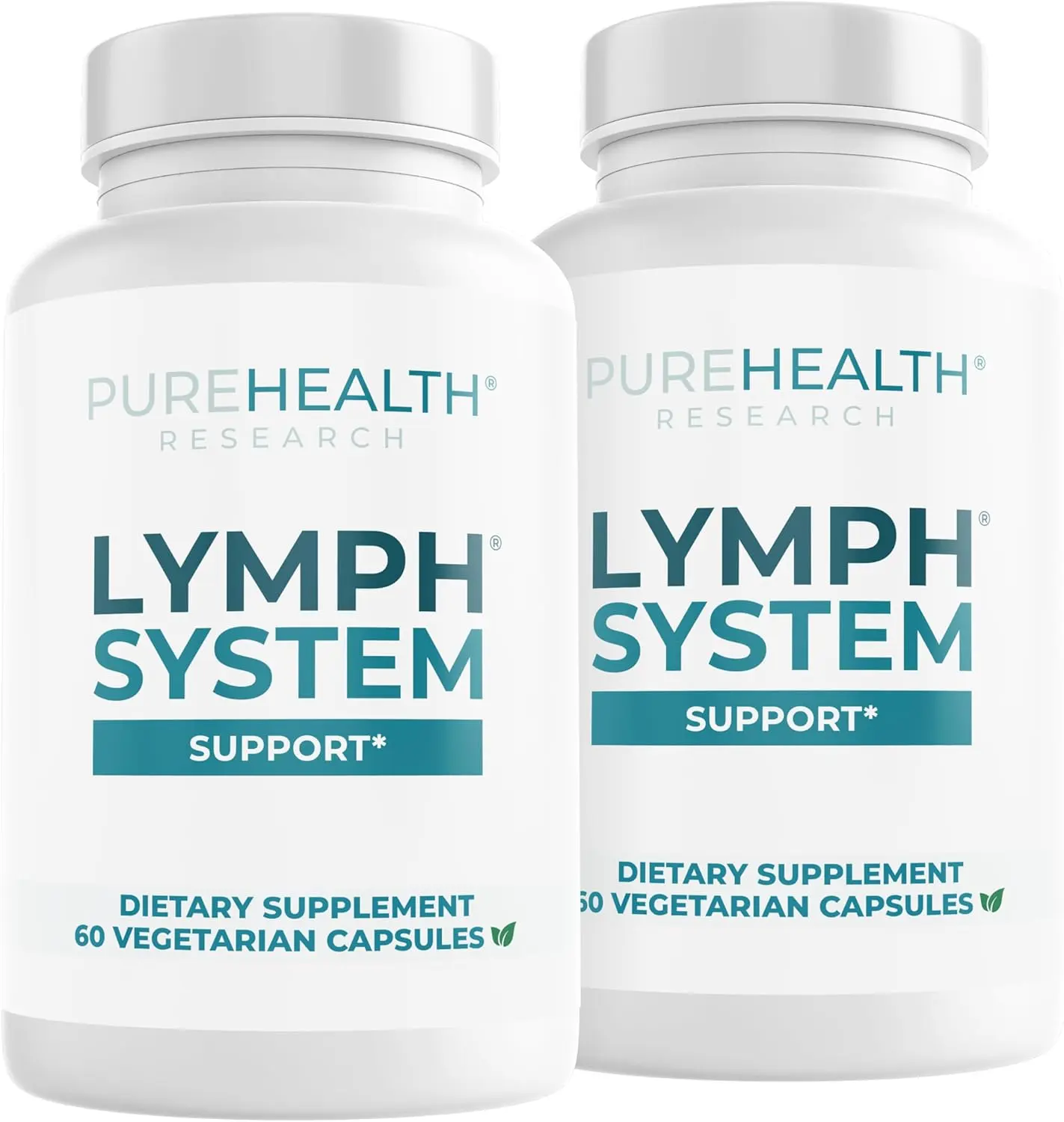 PureHealth Research Lymph System Support Supplement Bundle - 5-in-1 Herbal Complex, 2-in-1 Promoter, Daily Gluten-Free Nutritional Supplements with Elderberry, Cleavers, Better Morning Support Antioxidants; Reduces Swollen Legs, Ankles, Puffiness