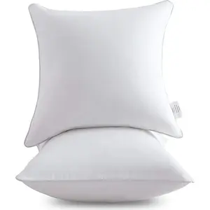 20 x 20 Pillow Inserts (Set of 2) - Throw Pillow Inserts with 100% Cotton Cover - 20 Inch Square Decorative Pillows for Sofa Couch Bed and Home Decor