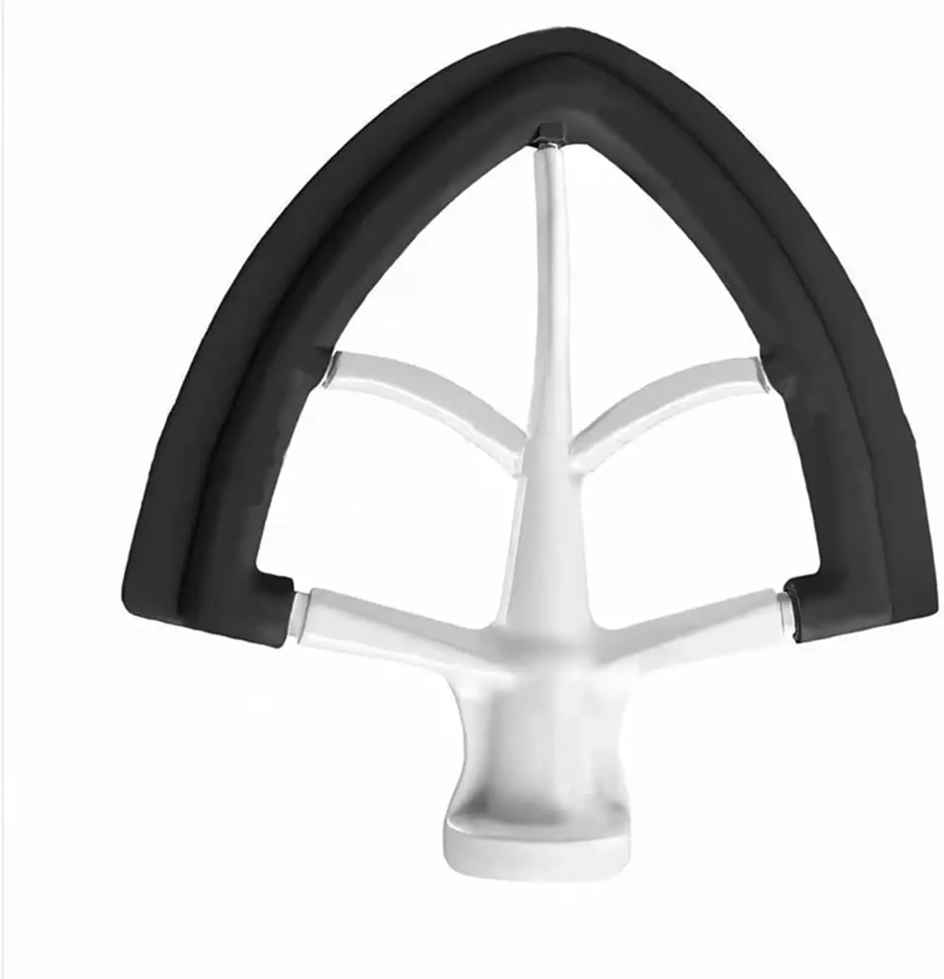 Flat Beater With Flexible Edge For 4.5-5 Qt Stand Mixer, Coated Paddle Attachment With Silicone Scraper For Mixing Dough, Batter, Cookie, Cake, And Bread Baking Accessories