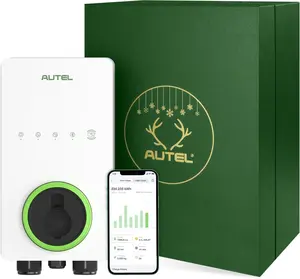 Autel MaxiCharger Level 2 Home Smart EV Charger up to 50Amp, 240V, Indoor/Outdoor Car Charging Station, Flexible 25-Foot Cable, Hardwired