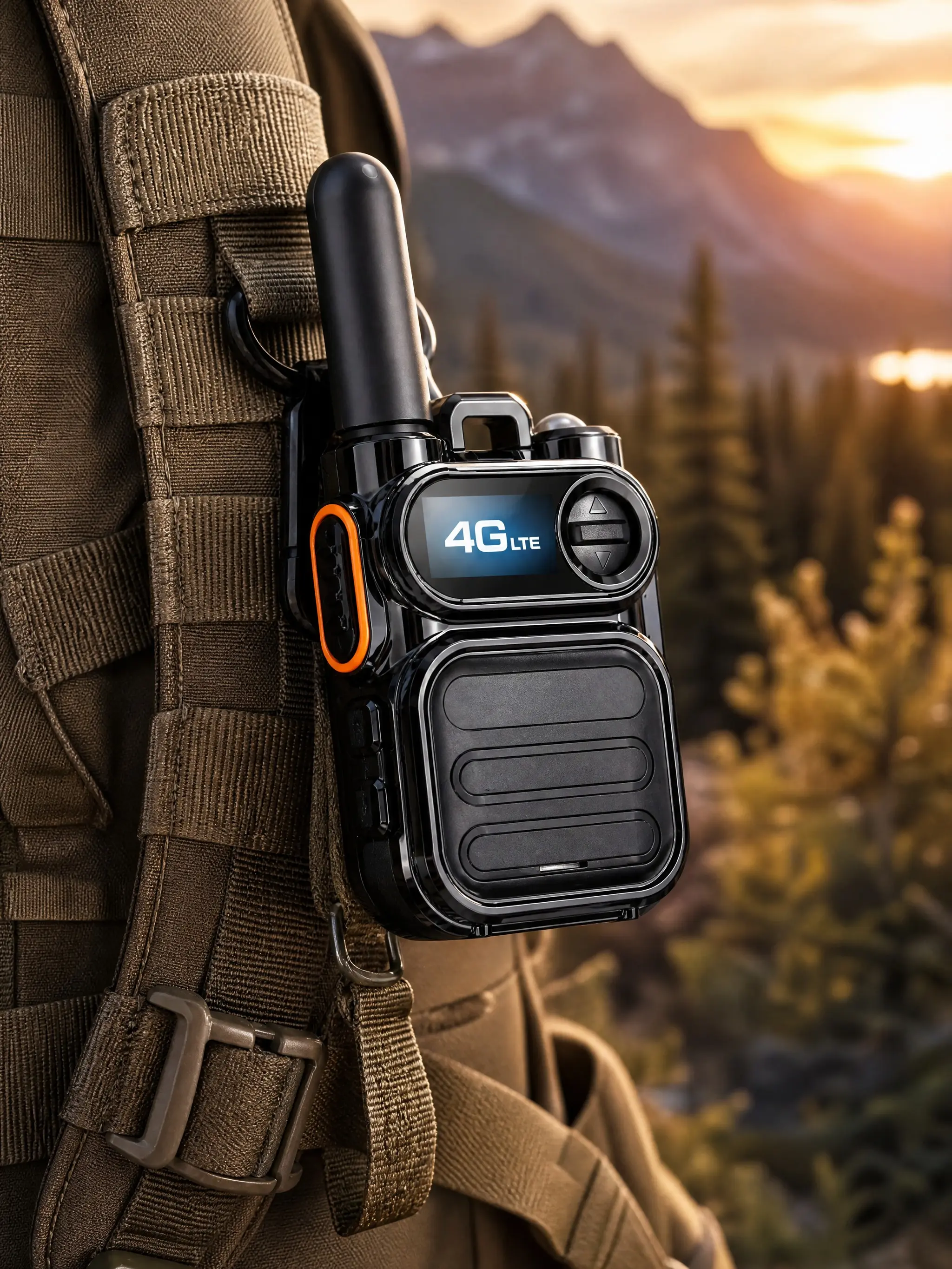 4G LTE Rugged Dual Band Walkie Talkie - SIM Enabled, Long-Range Multiple Groups Call, Portable Ham Transceiver Digital Radio with USB-C Port, Antenna for Camping, Hiking