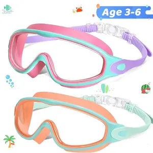 2 Pcs Kids Swim Goggles with Nose Cover for Ages 3-12+ | UV Protection, Anti-Fog, Wide View & Anti-Shattered Lens for Boys & Girls. #mothersday2026