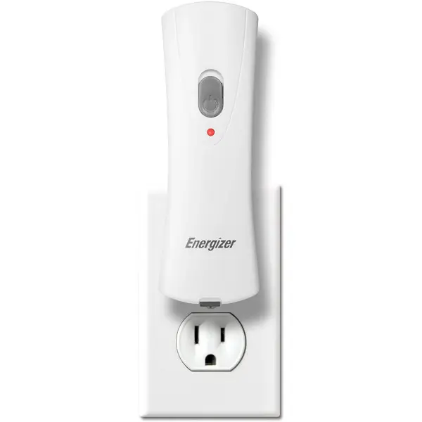 Energizer Auto-On Rechargeable LED Flashlight - Compact Emergency LED Lights with Auto-On Mode, Extended Flashlight Life, Plug-In Night Light for Home Power Failure Preparedness, Emergency Light