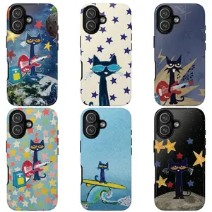 Pete the Cat Phone Case Collection for iPhone and Samsung, Full Wrap Design, iPhone 17 16 15 14 13 12 Pro Max Plus X, Galaxy S25 S24 S23 S22 S21 Ultra
