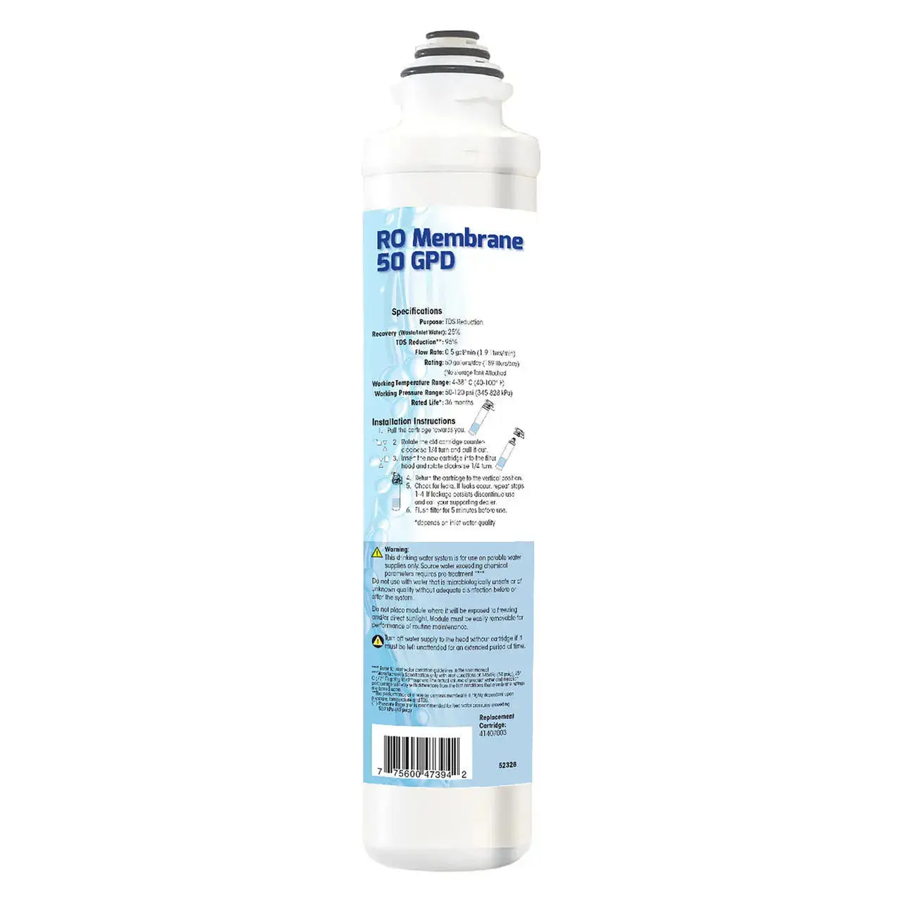 Hydrotech - Replacement Reverse Osmosis Membrane 50 GPD