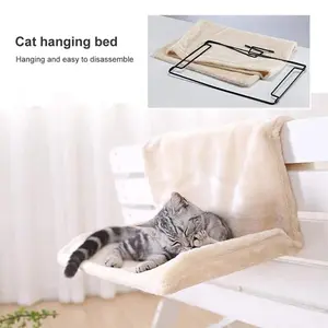 Hanging Cat Bed Removable Cat Hammock Pet Beds for Radiator Bench Kitten Nest With Strong Durable Metal Frame Cat Accessories