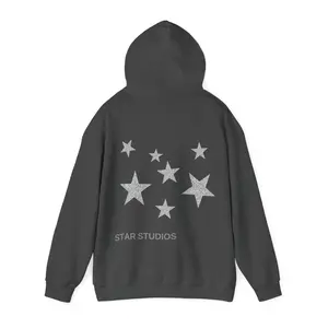 STAR STUDIOS Hoodie, Unisex Hoodie, Star Hoodie Fabric Menswear