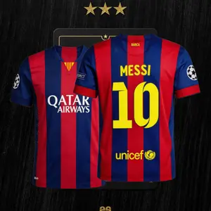 10 11 Home Long Sleeve Retro Jersey 10# Messi Fan Edition Soccer Jersey